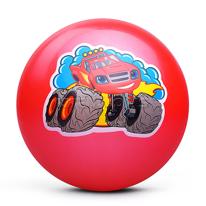 Мяч пвх 23 см "Вспыш" с наклейкой, в сетке