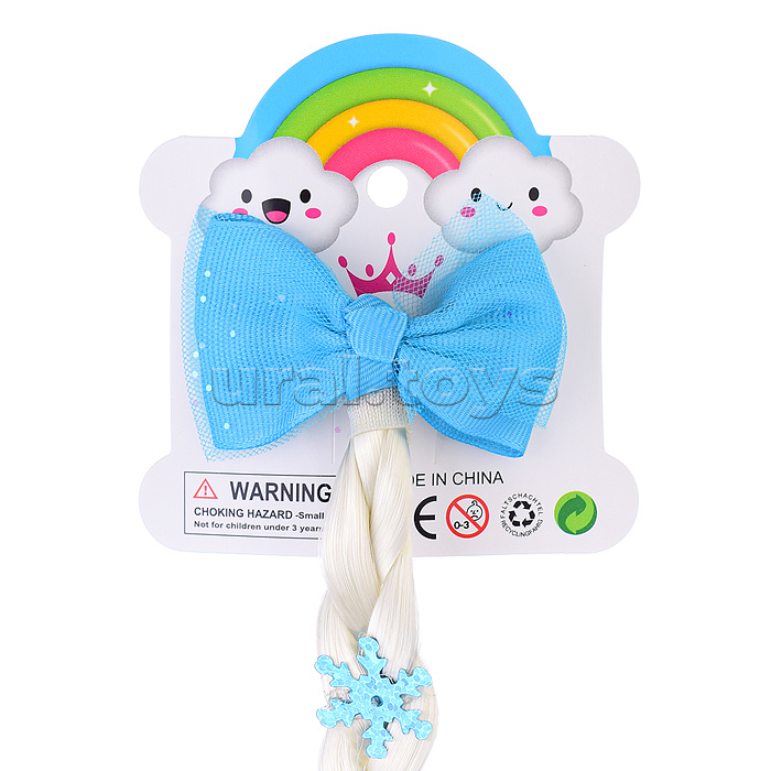 Накладная косичка на листе