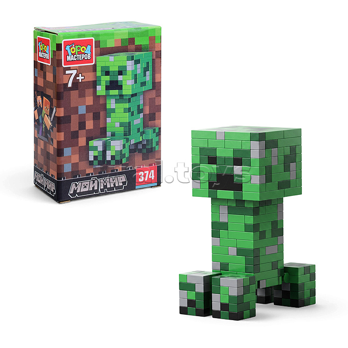 Конструктор 3D сборная фигурка "Мой мир" 374 дет.