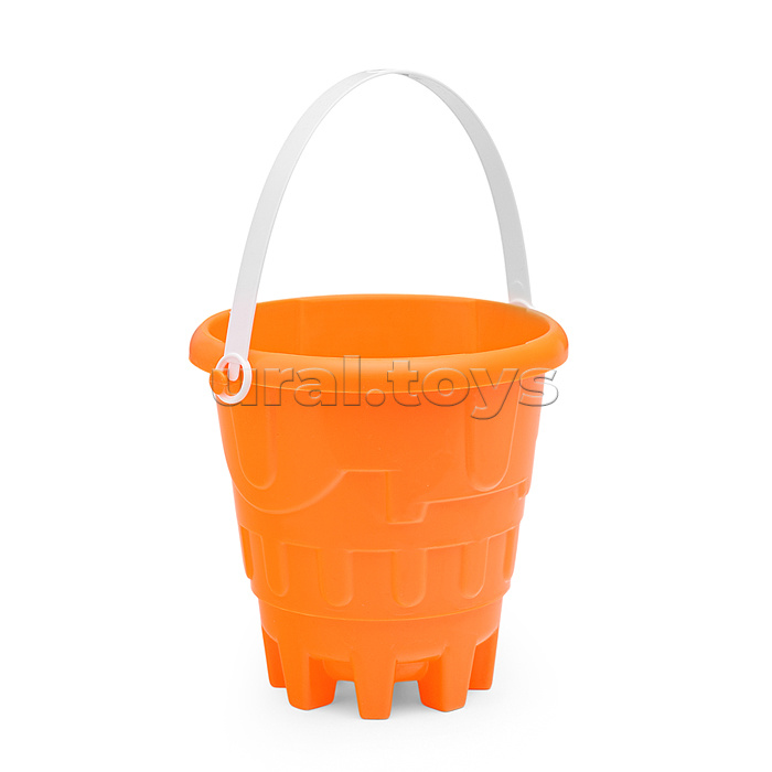 Набор песочный №13 (ведро+лопатка+грабли+2 формочки транспорт)