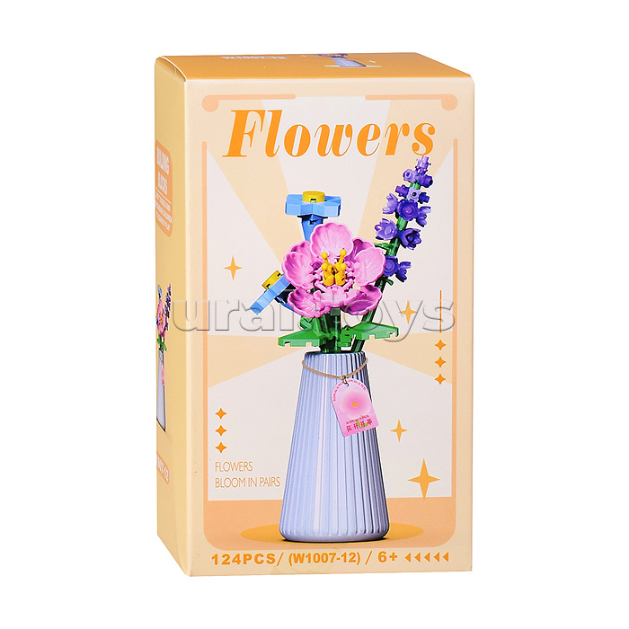 Конструктор "Цветок" (124 дет.) в коробке