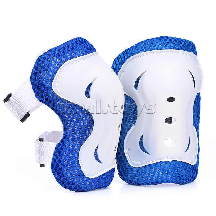 Набор защиты для катания (цвет бело/синий)