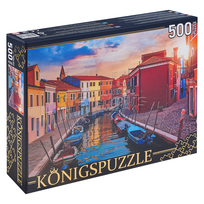 Пазлы 500 Konigspuzzle "Венеция. Остров Бурано"
