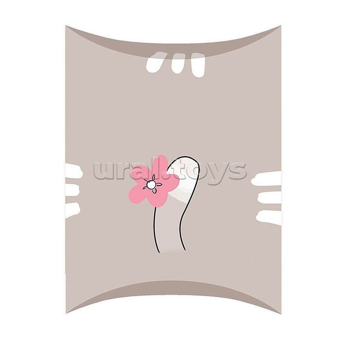 Коробочка для подарка без надписи (кошечка с подарком)