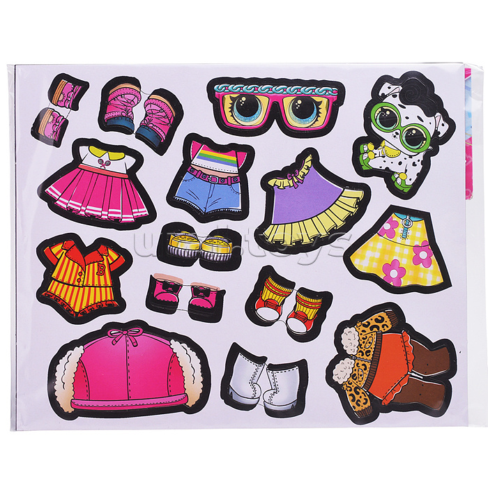 Веселые подружки. Развивающая игра на магнитах. 270х240х10мм.