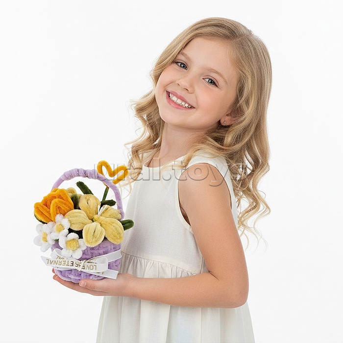 Набор творческая мастерская "Цветы в корзинке-3" в коробке