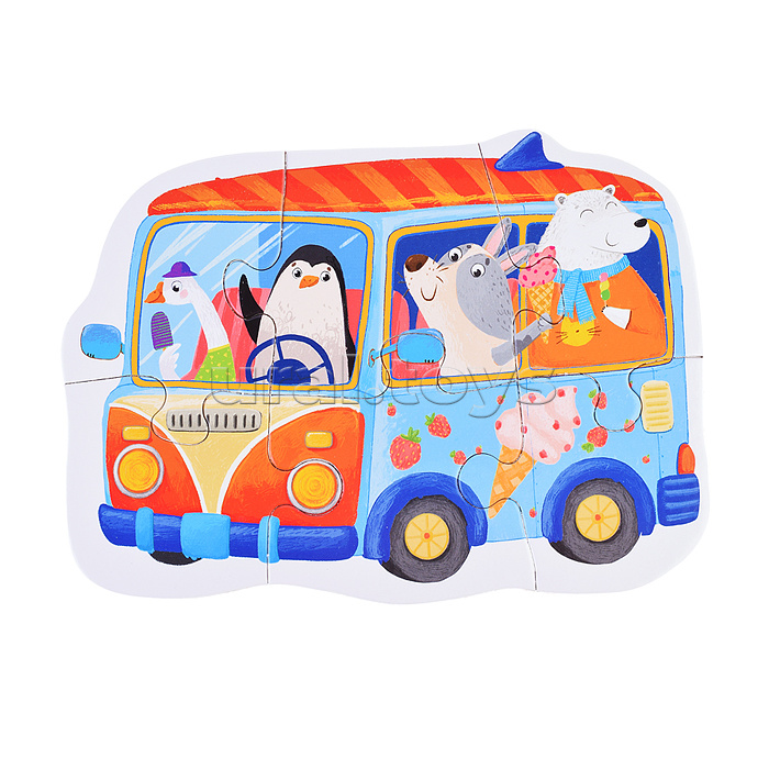 IQ Пазл напольный "Машинки (Cars)" 3+