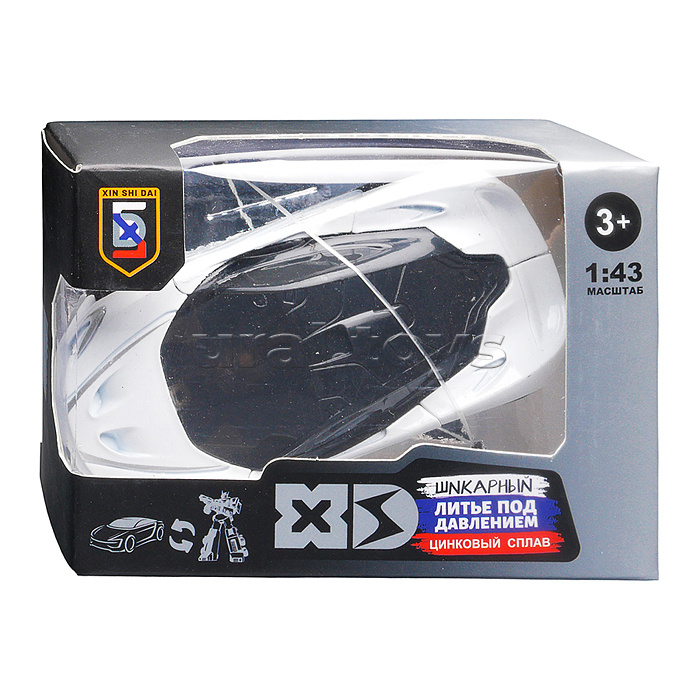 Робот "Транзистон" трансформирующийся в авто, в коробке