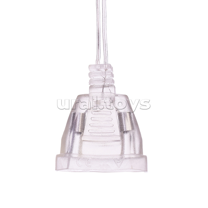 Электрогирлянда интерьерная "Звёздочки и снежинки" тёплый свет
