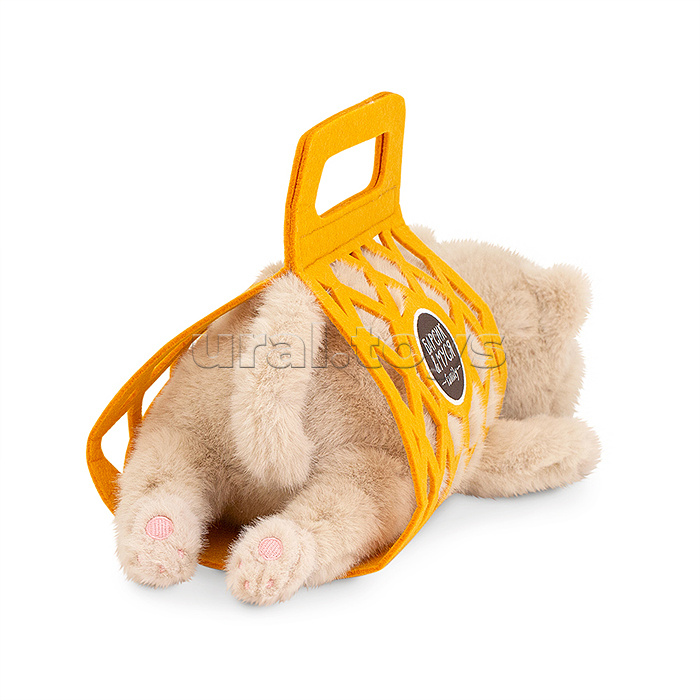 Кот Барсик в сумке бежевый 56