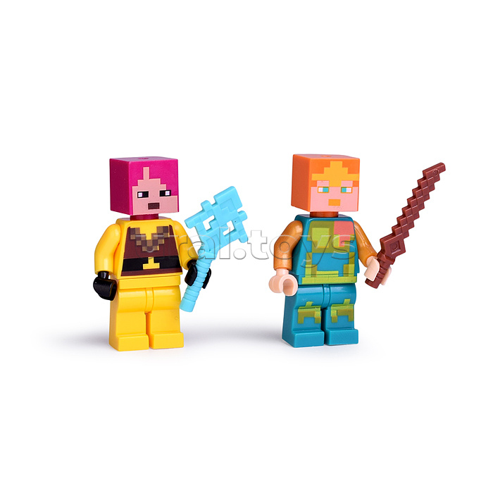 Фигурки для конструктора "Мой мир" 4шт (с магнитными кубиками)