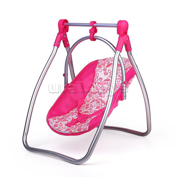Качель для кукол металлическая, принт сладости