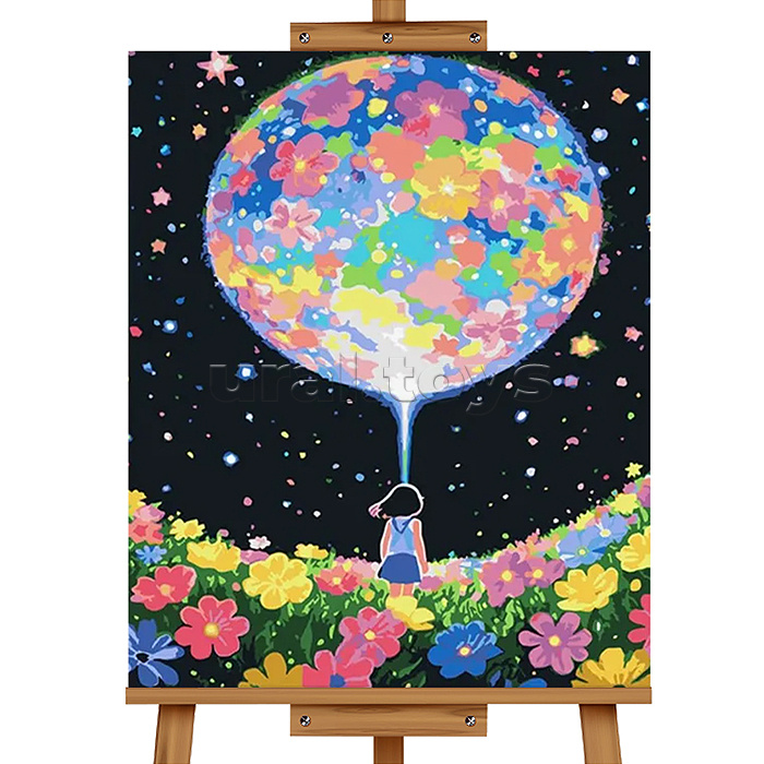 Картина по номерам "Яркий сон" 30*40 см, (цветной холст)