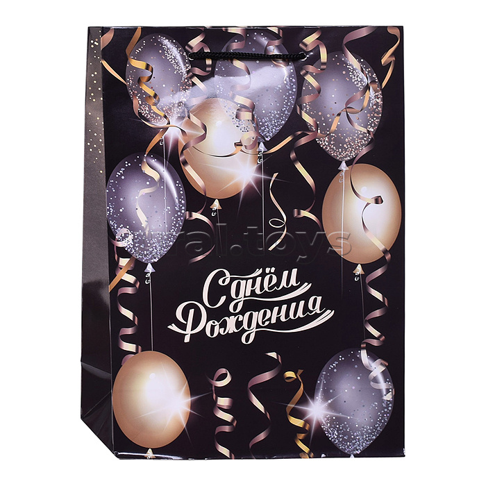 Пакет подарочный с глянцевой ламинацией 22х31х10см (ML) Воздушный серпантин 157 г (собс.разр.)