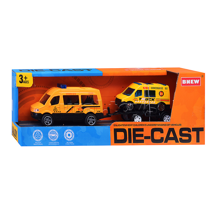 Машина "Стройка" металл, в коробке