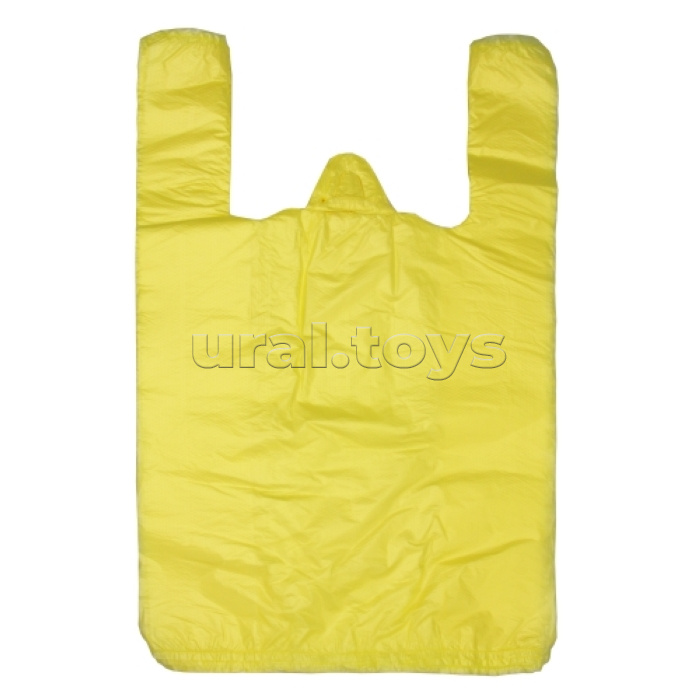 Пакет ПЭ типа "майка" 25+12х45см (9) "Желтая"
