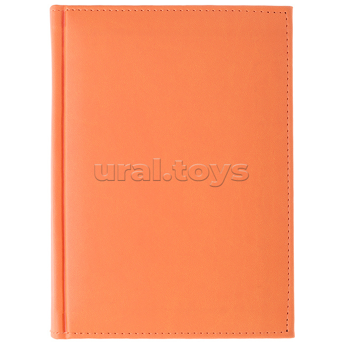 Ежедневник недатированный, оранжевый, формат А5, 320 с., обложка кожзам, блок офсет