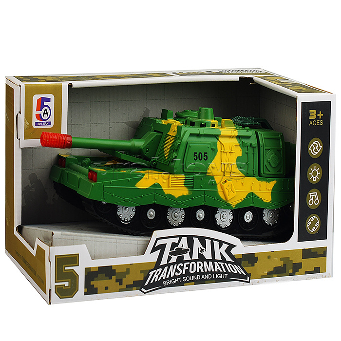 Танк на батарейках, в коробке