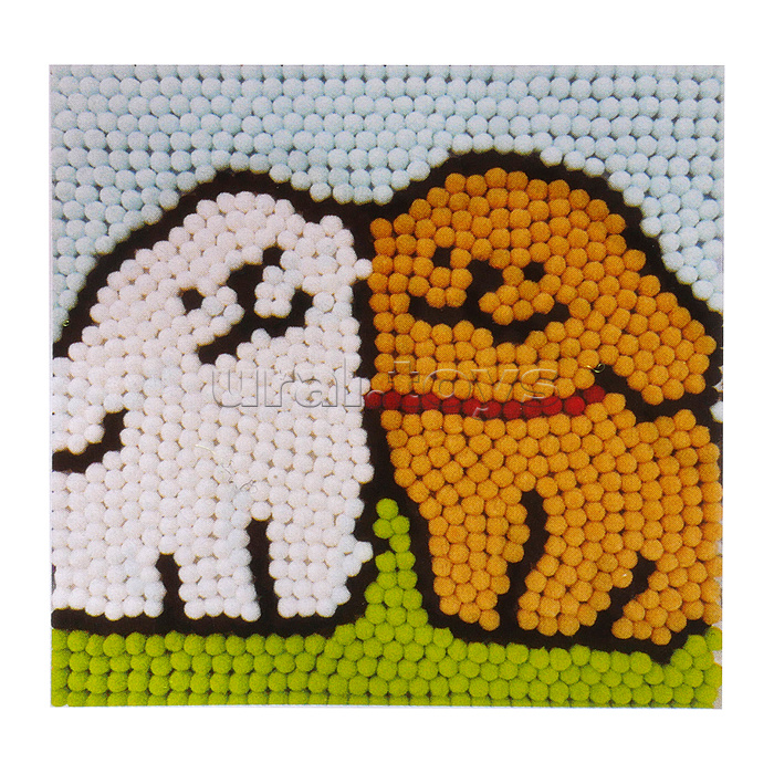 Набор творческая мастерская "Милые щенки" 30*30 см.