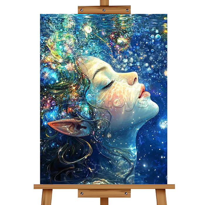 Мозаика алмазная "Фея красоты" 20*30см.
