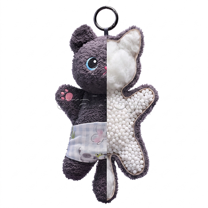 Мягкая игрушка "Кошка Бусинка" 18 см