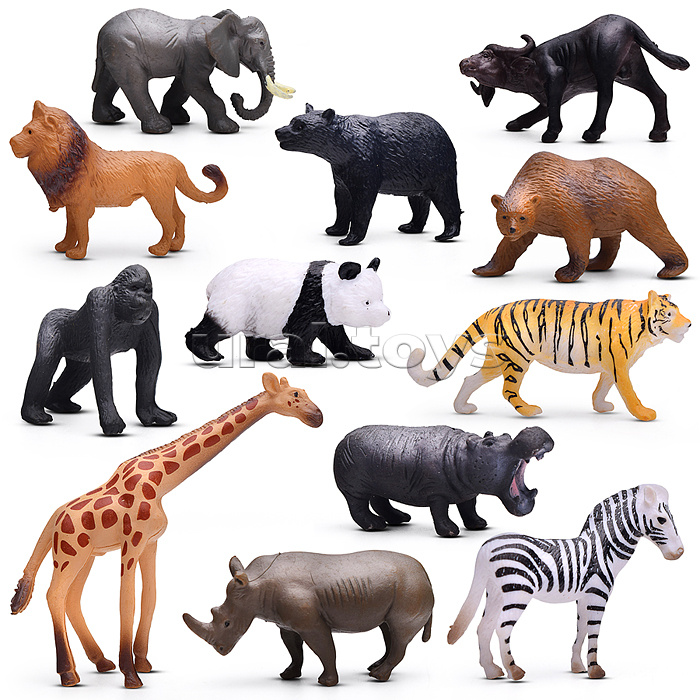 Набор животных "Африка-2" в пакете