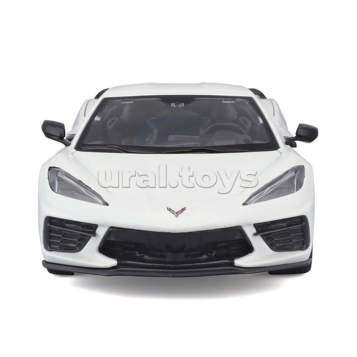 DIY машинка с отверткой die-cast 2020 Chevrolet Corvette Stingray Coupe Z51, 1:24, белая