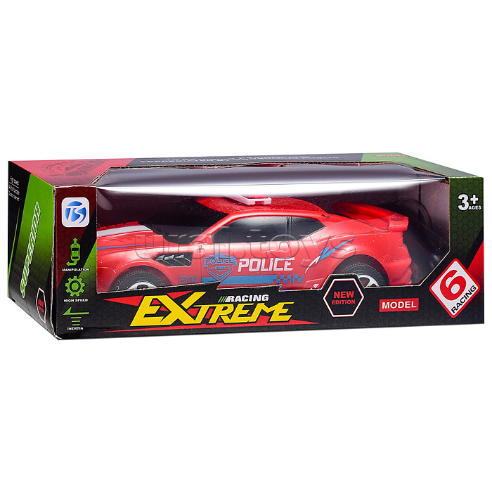 Машина "Экстрим" п/у, в коробке (чёрная, красная, белая)