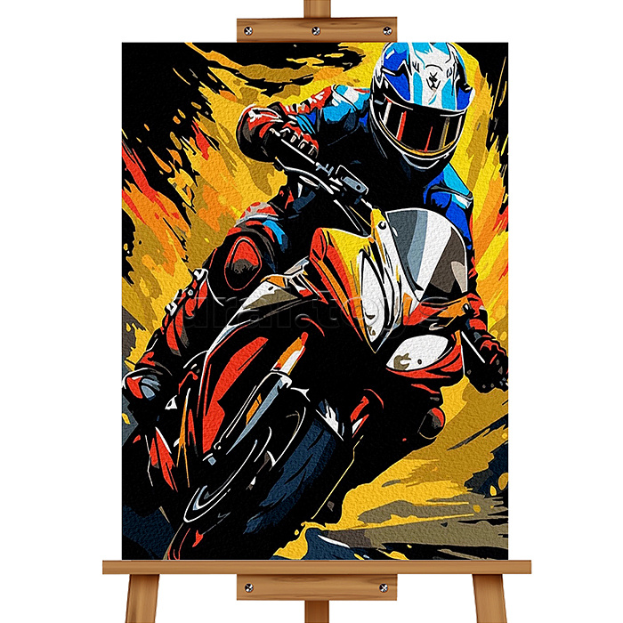 Картина по номерам "Мото" 40*30 см.