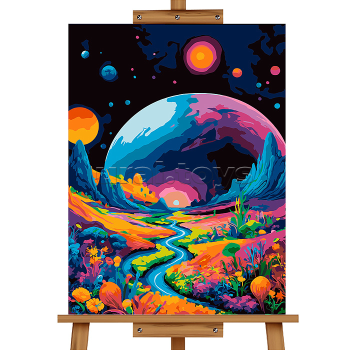 Картина по номерам "Лунная долина" 50*40 см