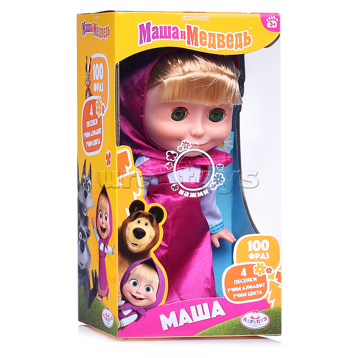 Кукла Маша 25 см, "Маша и Медведь" (озвуч,) в коробке