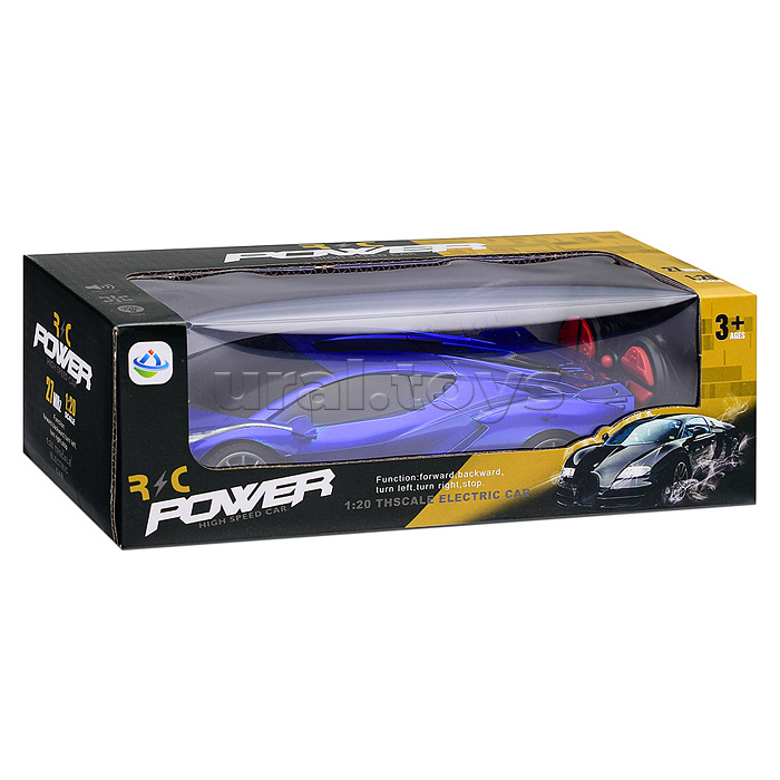 Машина "Мега спорт" р/у, 27 MHz , в коробке