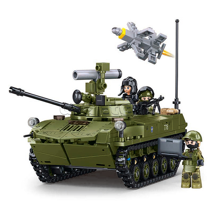 Конструктор "Танк "Боевой экипаж" (51 дет.) в коробке