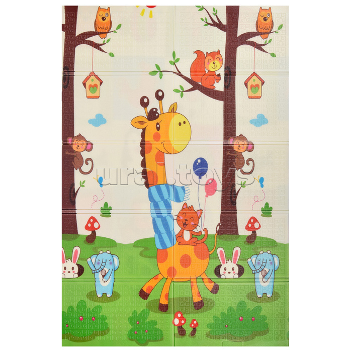 Коврик развивающий "Веселые мордашки" (120*180*0.8 см.) EVA Коврик развивающий "Веселые мордашки" (120*180*0.8 см.) EVA