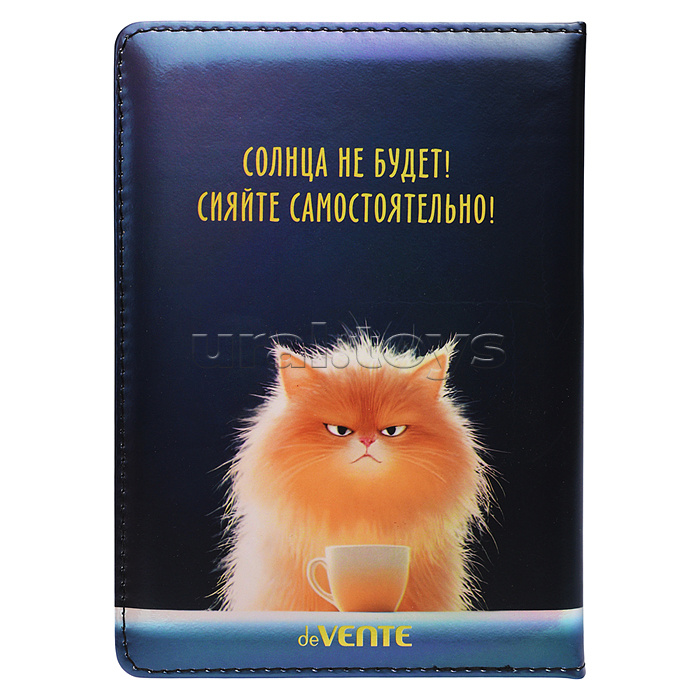 Записная книжка "MooreCafe" B6 (120 ммx170 мм) 160 стр, кремовая бумага 70 г/м² в клетку, печать в 1 краску, твердая обложка из искусственной кожи с поролоном, цветная печать, закругленные уголки, 1 ляссе, в термоусадочной пленке