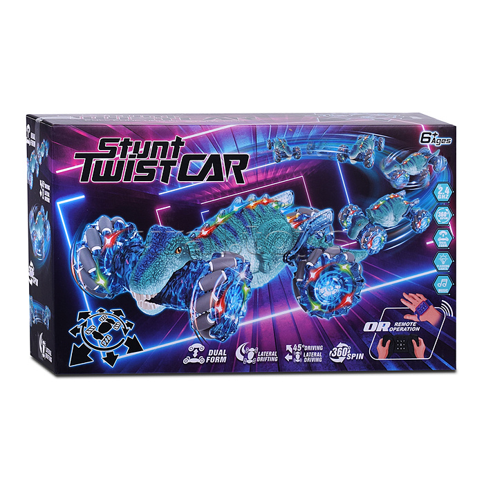 Машина "Dinosaur stunt car" р/у, 27 MHz, в коробке