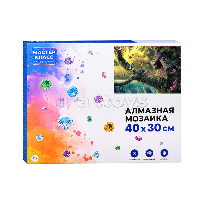 Мозаика алмазная "Скворечник" 30*40см