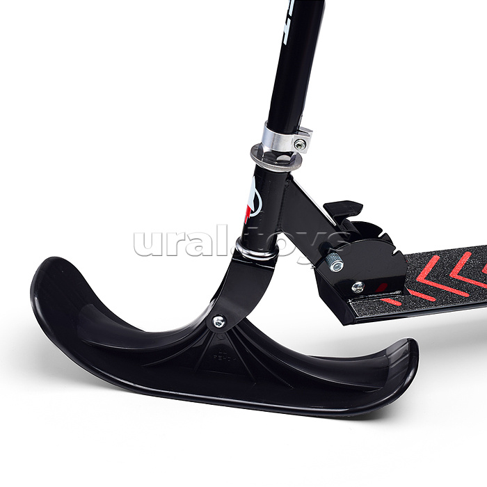 Самокат-снегокат, складной, в коробке (красный)