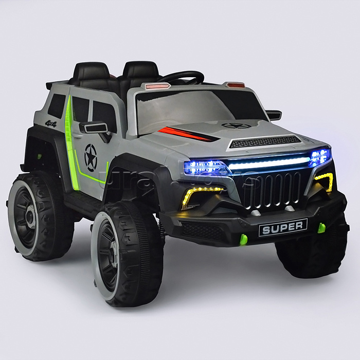 Электромобиль "Бархан" 12V7A с полным приводом серый