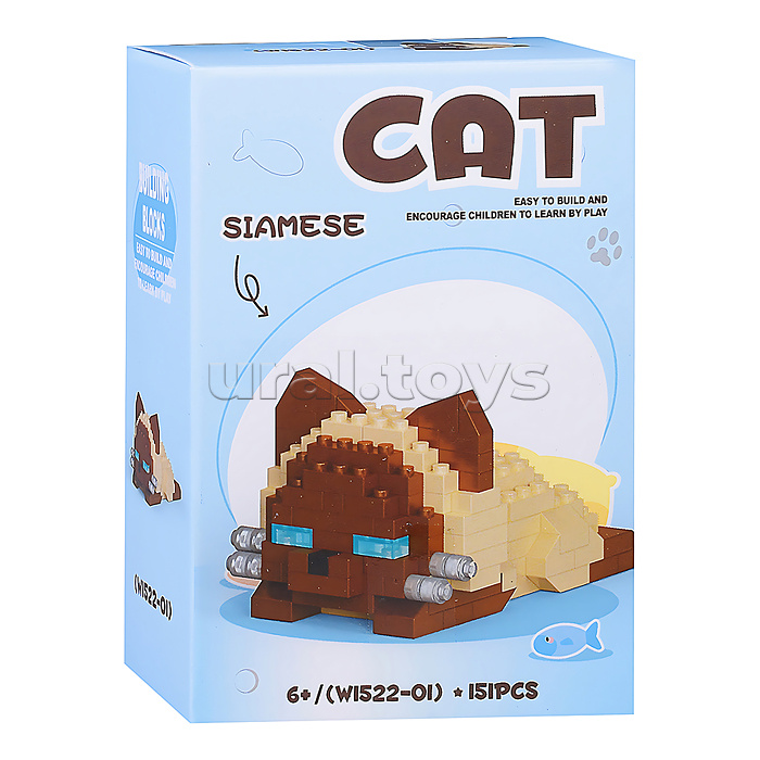 Конструктор "Сиамская кошка" (151 дет.) в коробке