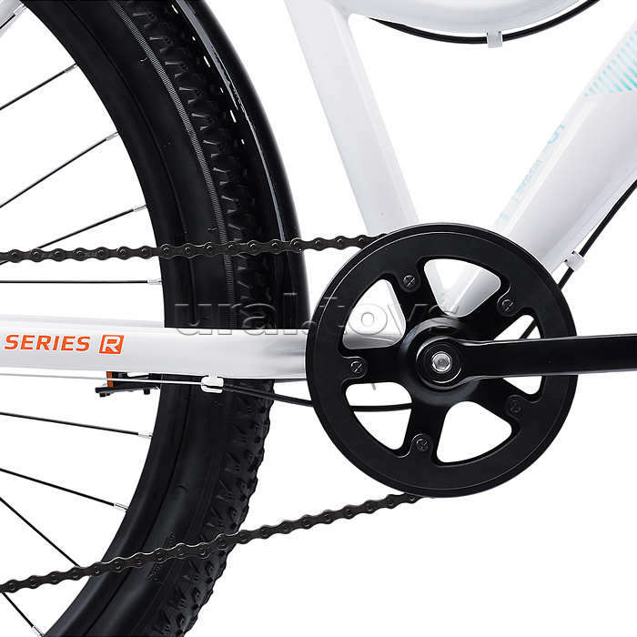 Велосипед 26" Rocket lady Steel 26, цвет белый/бирюзовый, размер 17"