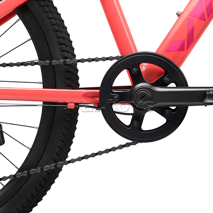 Велосипед 24" Rocket Rower, цвет розовый, размер 13"