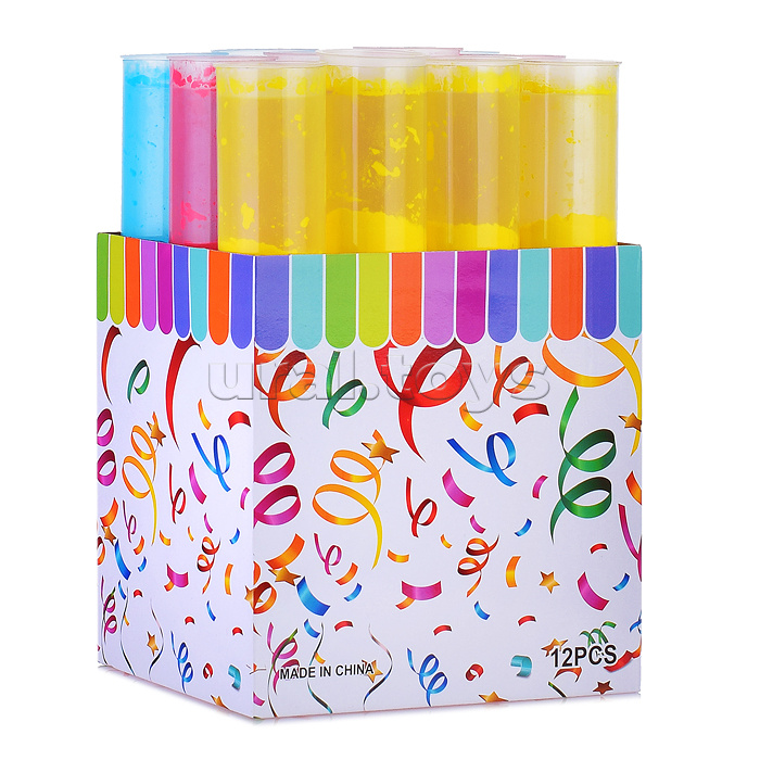 Хлопушка пневматическая "Порошковая" 30см, в ассортименте