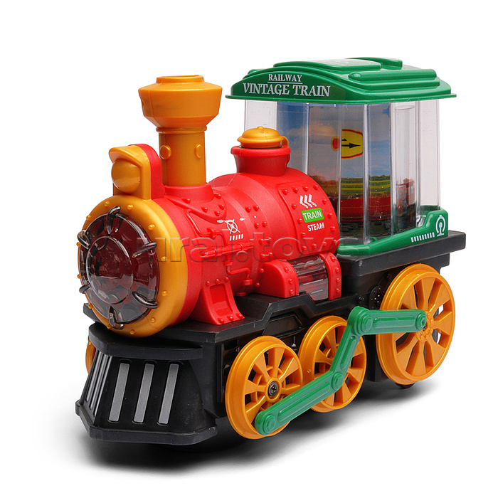 Паровоз "Странник" (свет, звук, дым) в коробке