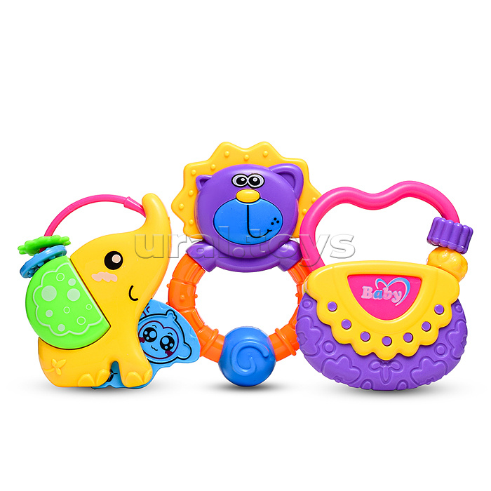 Набор погремушек "Весёлое детство" в пакете Набор погремушек "Весёлое детство" в пакете