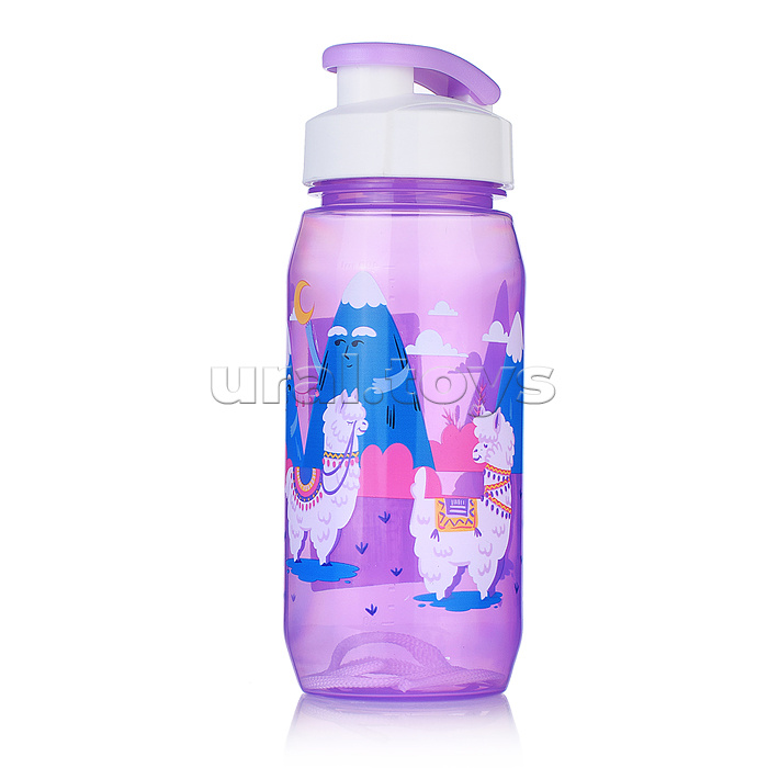 Бутылка для воды и других напитков 400 мл "Вокруг Света" в ассорти.