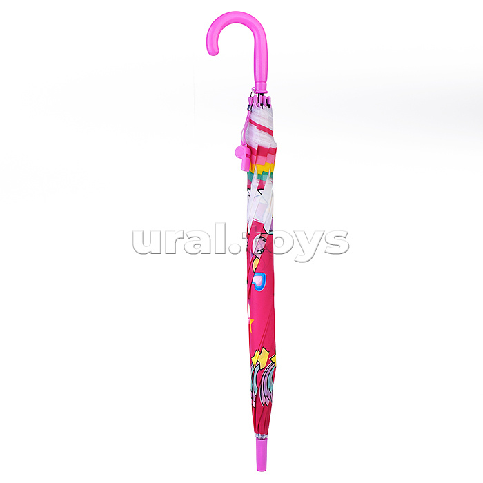 Зонт детский "Радужная единорожка" (цвет розовый) (50см.)