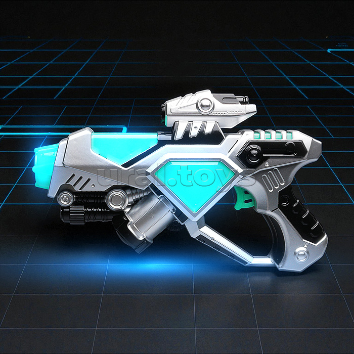 Набор оружия "Зеленая миля" (свет, звук) на батарейках, в коробке