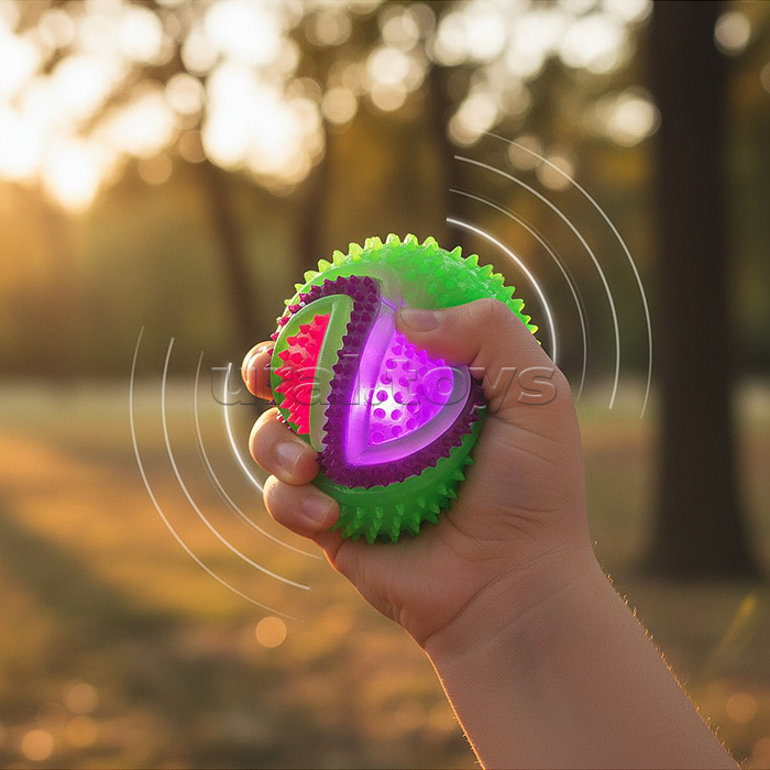 Игрушка-пищалка "Веселые кругляши" (7,5 см) в коробке