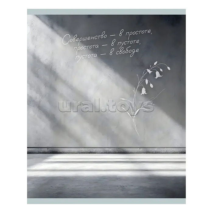 Тетрадь 96л. клетка "Тишина между строк"  А5 скрепка